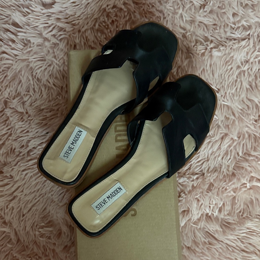 Steve Madden Black Women's Sandals